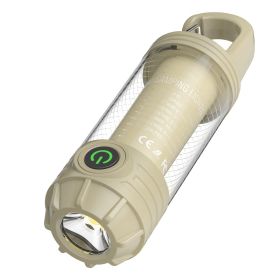 1PC Outdoor LED Camping Light Waterproof Portable Long Lasting Tent Light With Hanging Hook For Hiking Fishing Backpacking Strong Lighting (Color: brown)